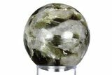 Polished Albite With Green Mica Sphere #342141-1